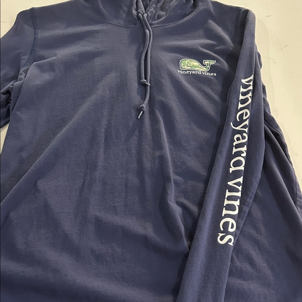 Vineyard Vines Navy Pullover with Logo